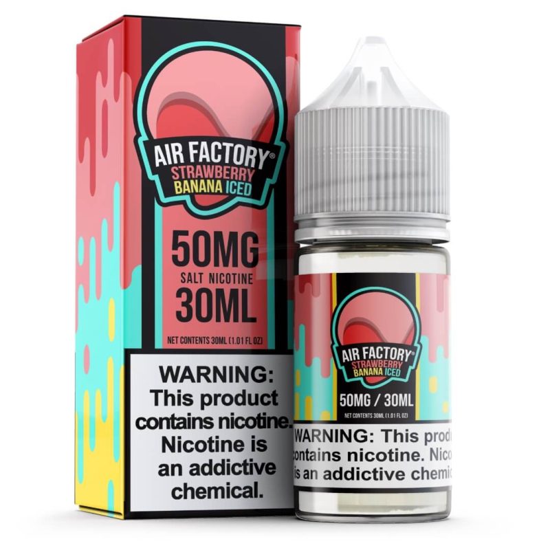 air factory salt strawberry banana iced ejuice 266446