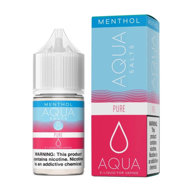 aqua salt pure menthol ejuice 832460