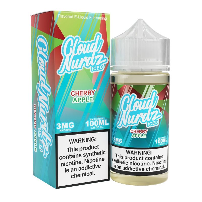 cloud nurdz iced cherry apple ejuice 805136