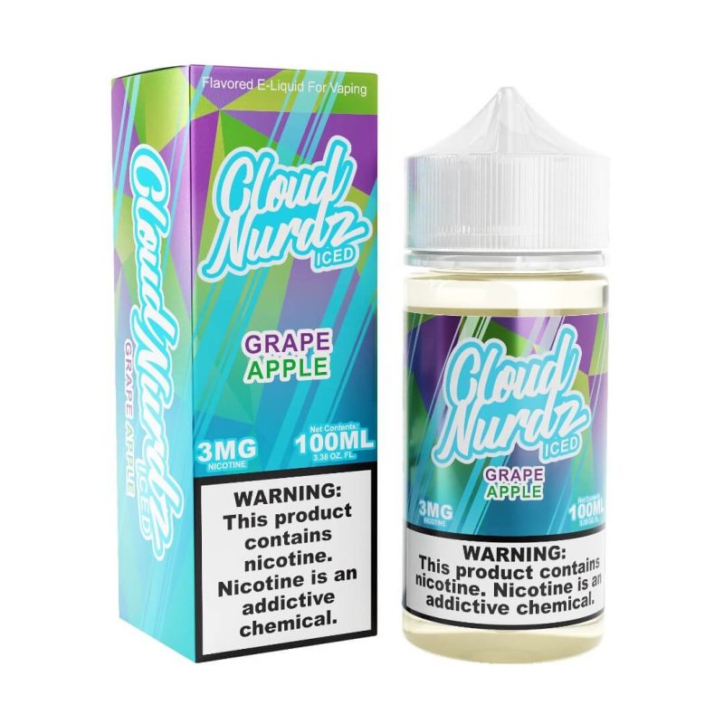 cloud nurdz iced grape apple ejuice 387008