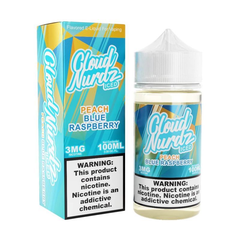 cloud nurdz iced peach blue raspberry ejuice 389149