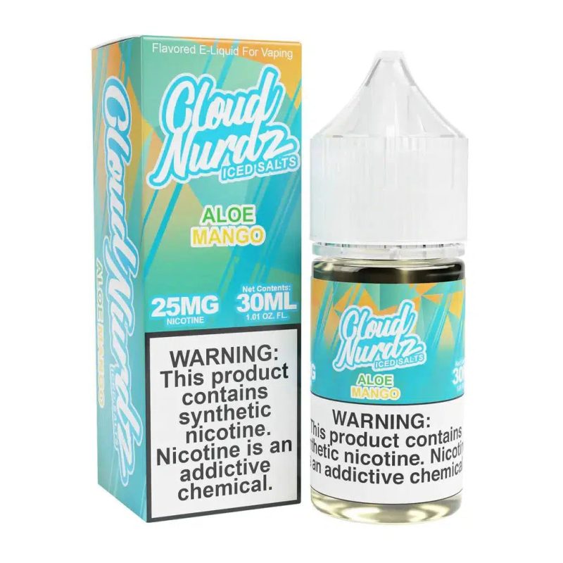 cloud nurdz iced salts aloe mango ejuice 192735