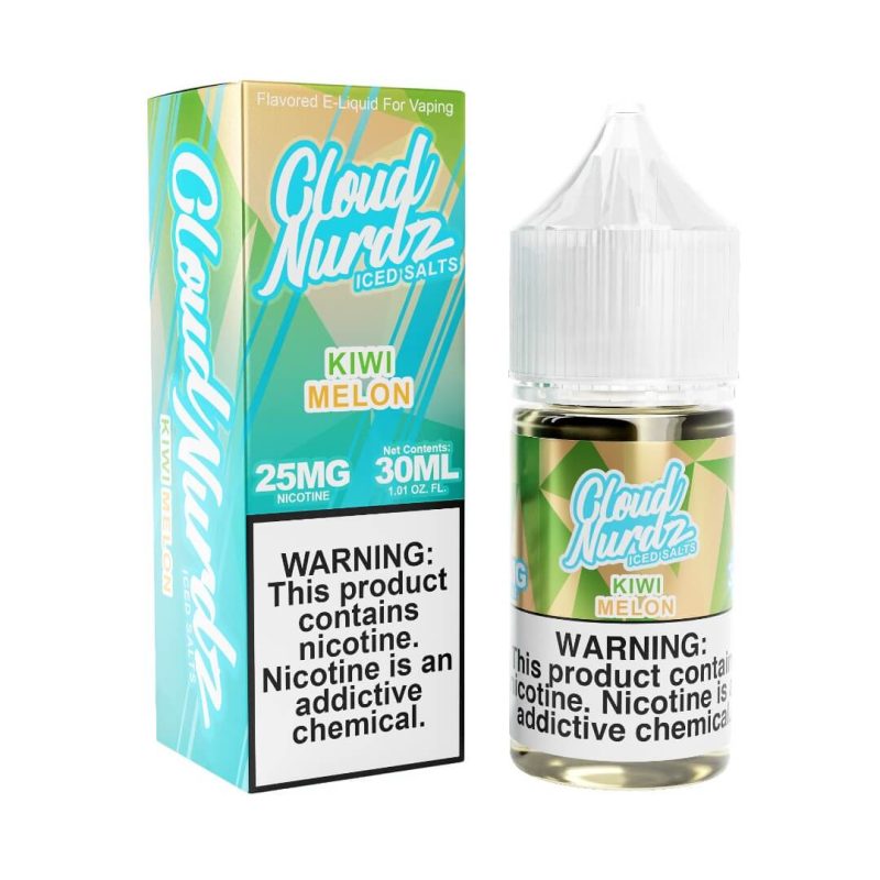 cloud nurdz iced salts kiwi melon ejuice 847927