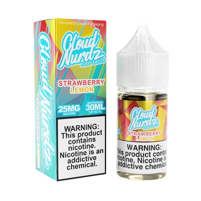 cloud nurdz iced salts strawberry lemon ejuice 426213