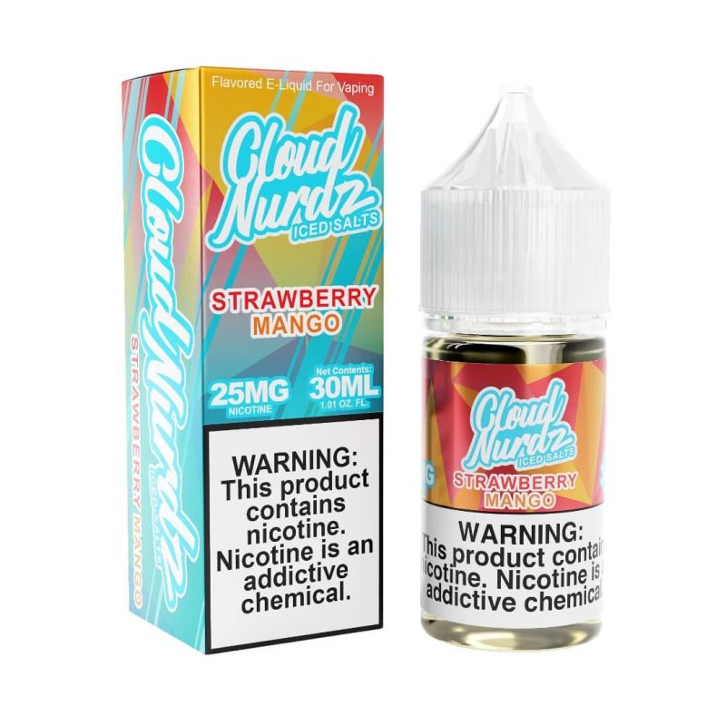 cloud nurdz iced salts strawberry mango ejuice 552035