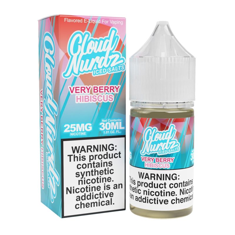 cloud nurdz iced salts very berry hibiscus ejuice 362868