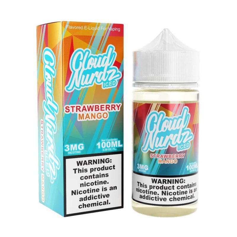 cloud nurdz iced strawberry mango ejuice 735172