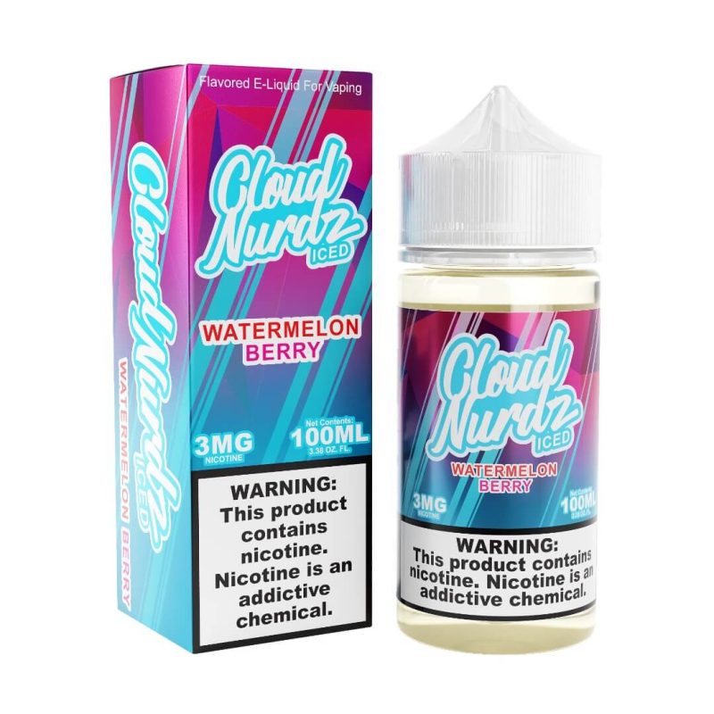 cloud nurdz iced watermelon berry ejuice 576079