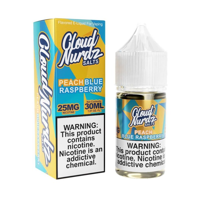 cloud nurdz salts peach blue raspberry ejuice 363821