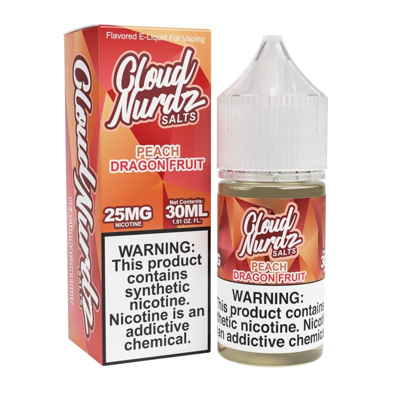 cloud nurdz salts peach dragonfruit ejuice 185351