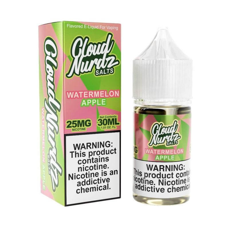 cloud nurdz salts watermelon apple ejuice 708679