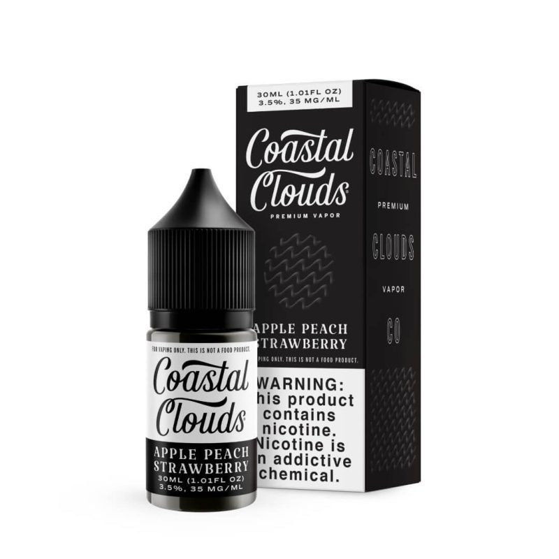 coastal clouds salt apple peach strawberry ejuice