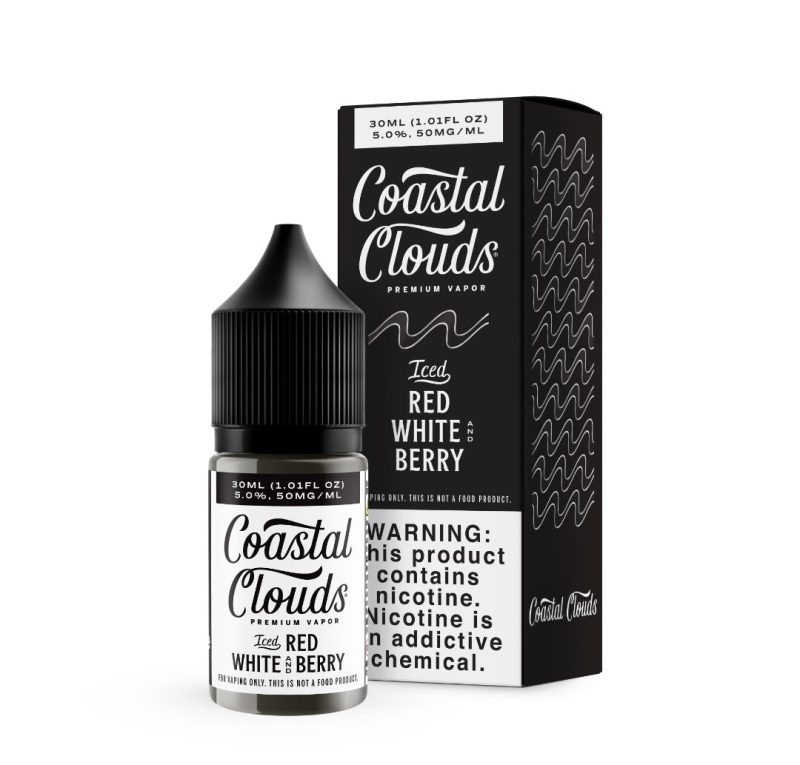 coastal clouds salt red white and berry iced ejuice 666700