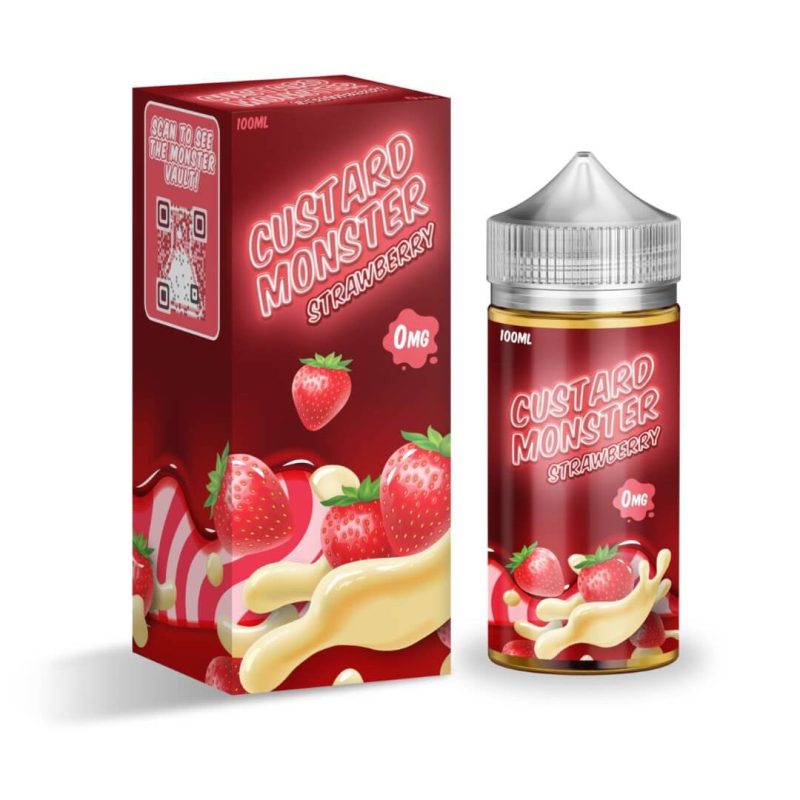 custard monster strawberry ejuice 889596