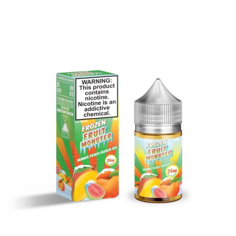 frozen fruit monster salt mango peach guava ice ejuice 168120