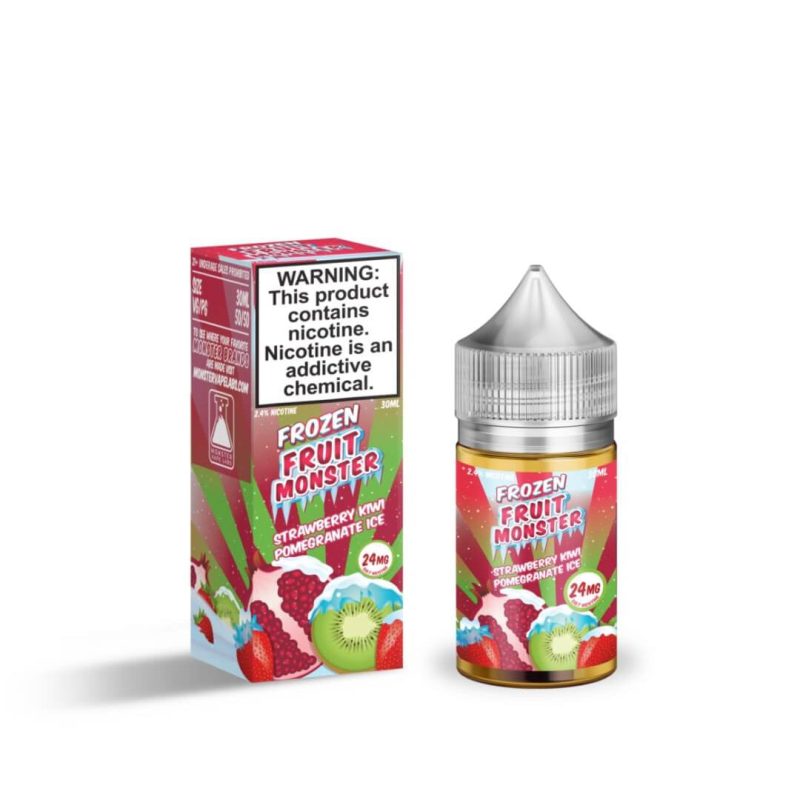 frozen fruit monster salt strawberry kiwi pomegranate ice ejuice 670147