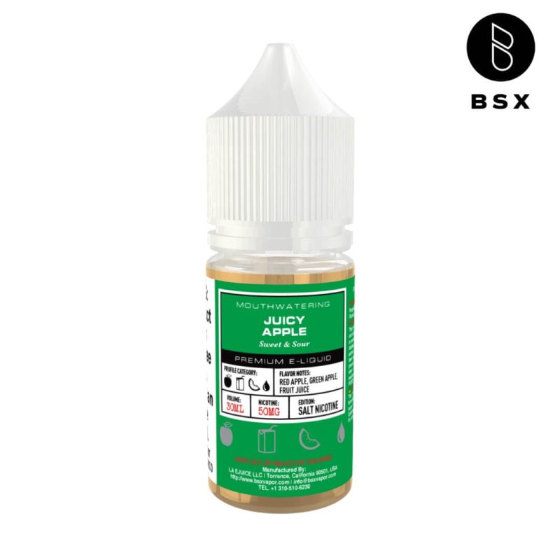 glas bsx nic salts juicy apple ejuice 500570