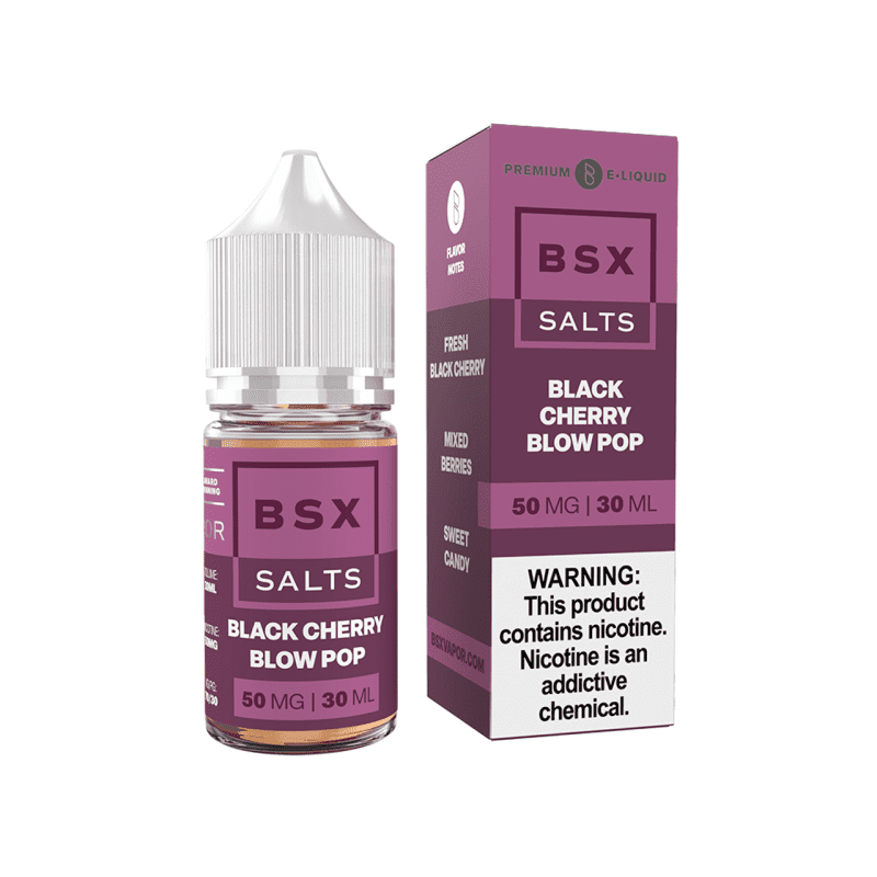 glas bsx salt black cherry blow pop ejuice 646810