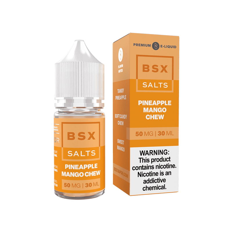 glas bsx salt pineapple mango chew ejuice 863969