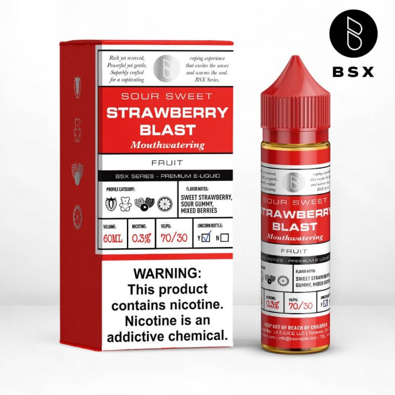 glas bsx strawberry blast ejuice 912482