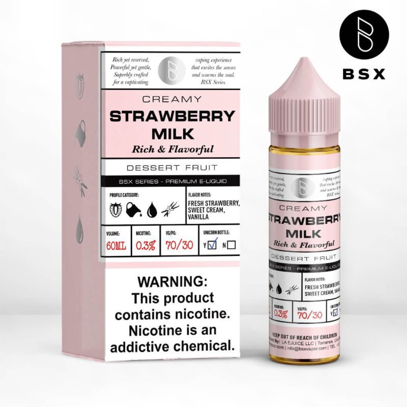 glas bsx strawberry milk ejuice 594228