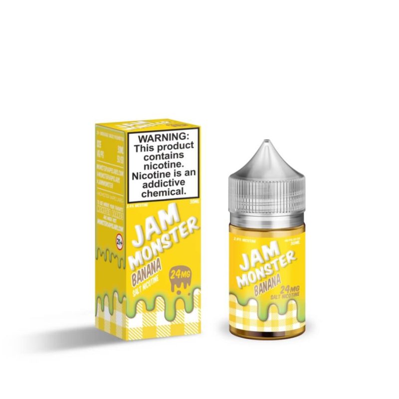 jam monster salt banana ejuice 919060