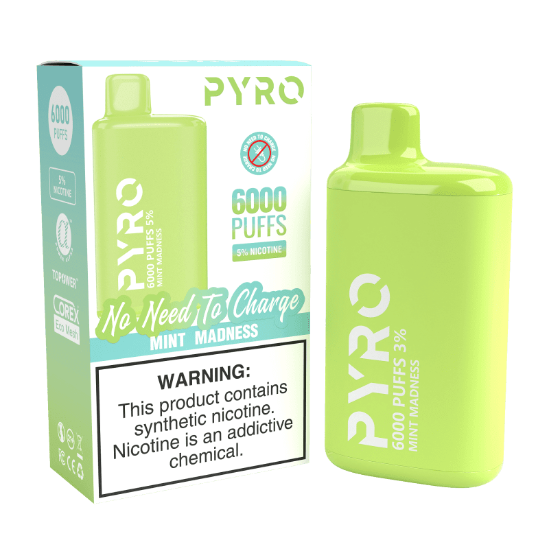 Pyro 6000 Puff Disposable - eJuice.Deals