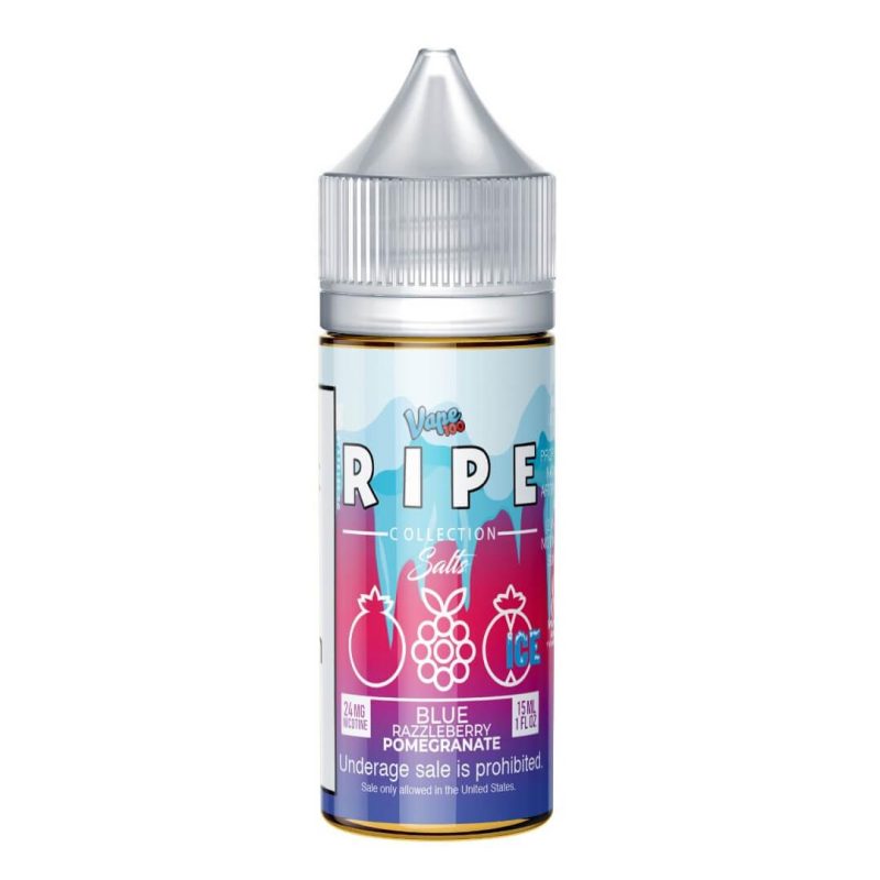 ripe collection iced salts blue razzleberry pomegranate ejuice 564332