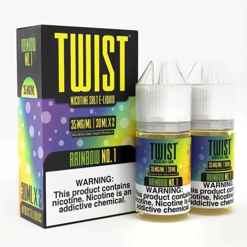 twist salt rainbow no 1 twin pack ejuice 219653