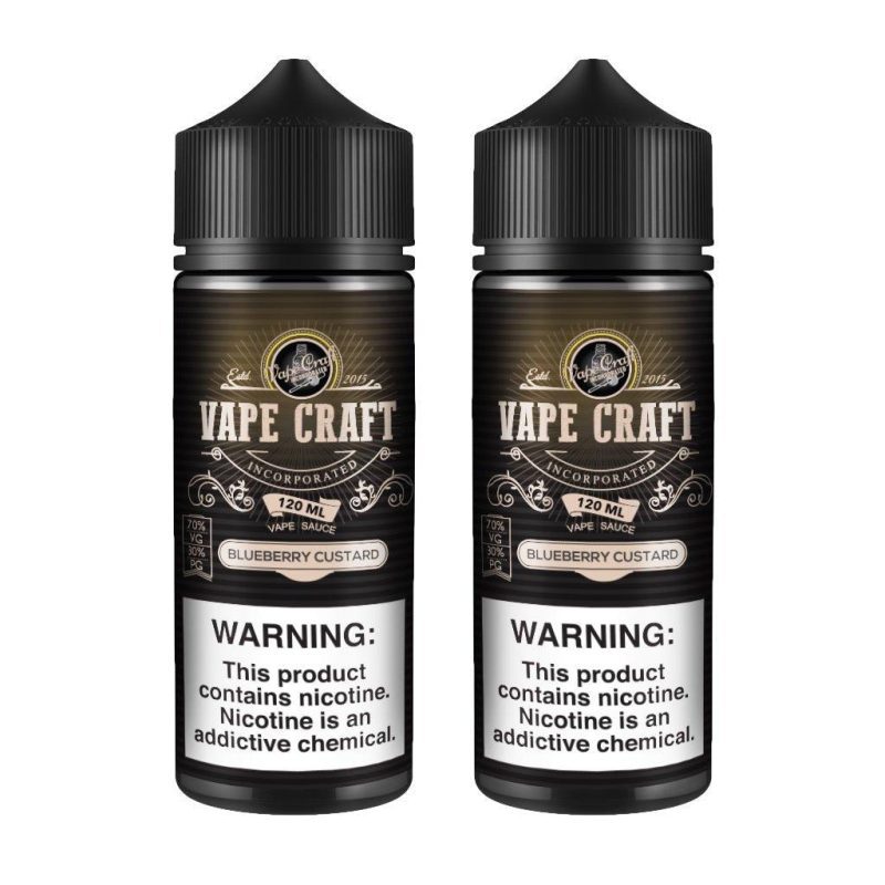 vape craft blueberry custard 2 bottle bundle 562014