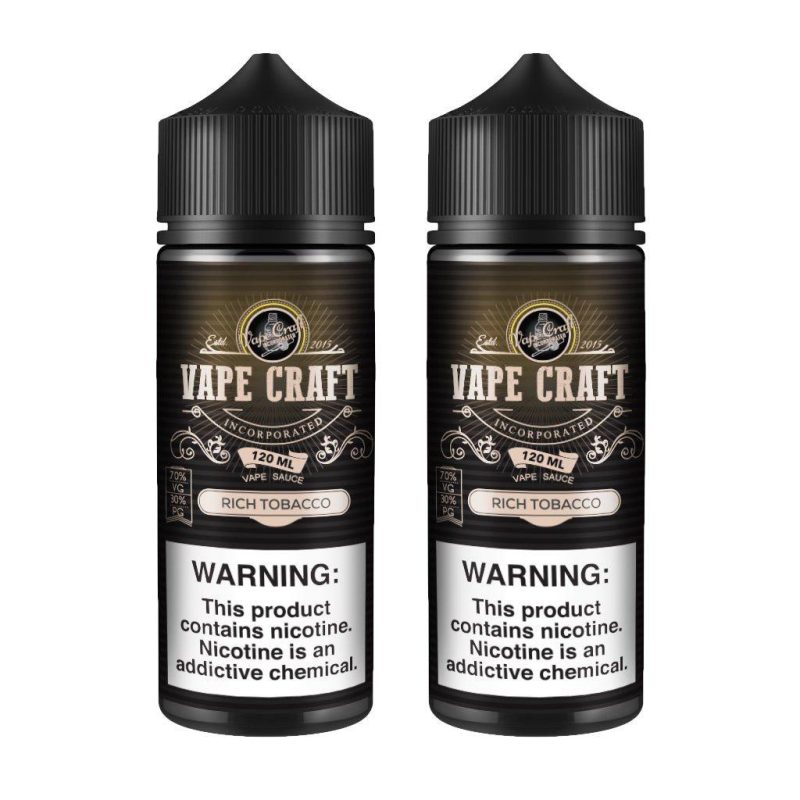 vape craft rich tobacco 2 bottle bundle 788325