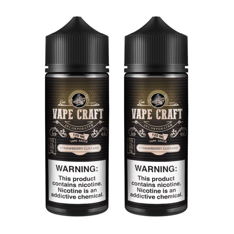 vape craft strawberry custard 2 bottle bundle 220796